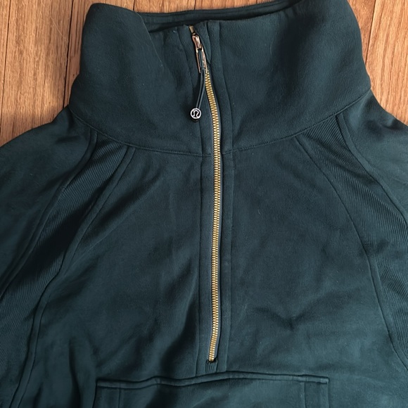 Lululemon Scuba Oversized Funnel-Neck Half Zip in storm teal - Picture 3 of 4